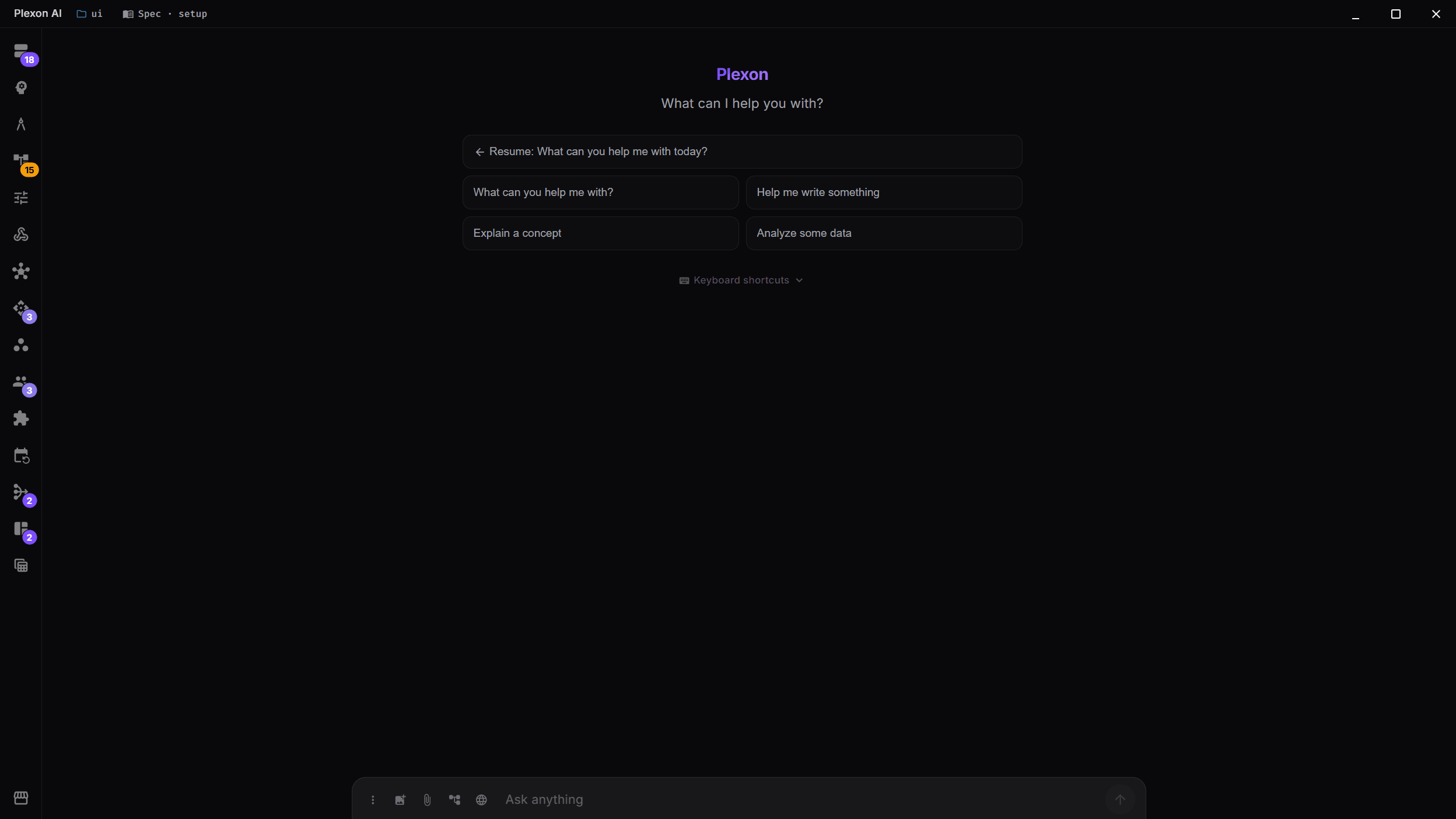 Clean, Focused Interface