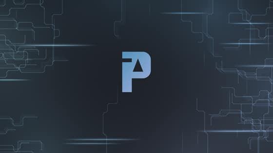 Plexon AI wallpaper for Desktop, blue on a dark background