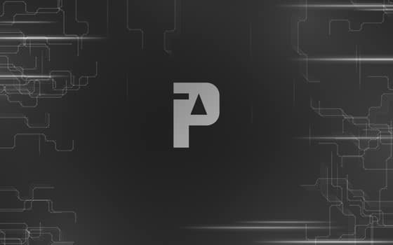 Plexon AI wallpaper for MacBook (16:10), black and white, dark